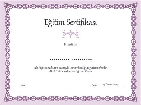 Masözlerin Sertifikaları ve Eğitim Süreci